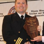 2019 IWCOA Hall of Fame Inductee - Max Silverstein - Accepting for the late Max Silverstein is Bryan Murphy a Commander in the Navy Reserve at NOSC Chicago - Great Lakes