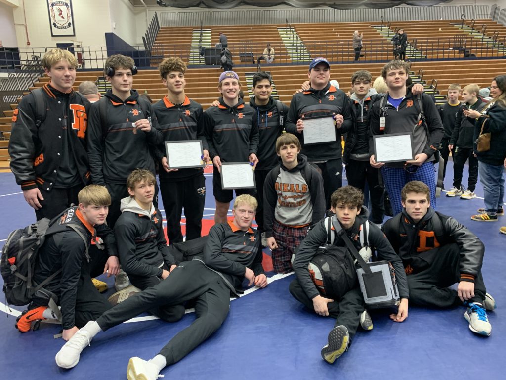 DeKalb flexes Sectional muscle Illinois Wrestling Coaches and