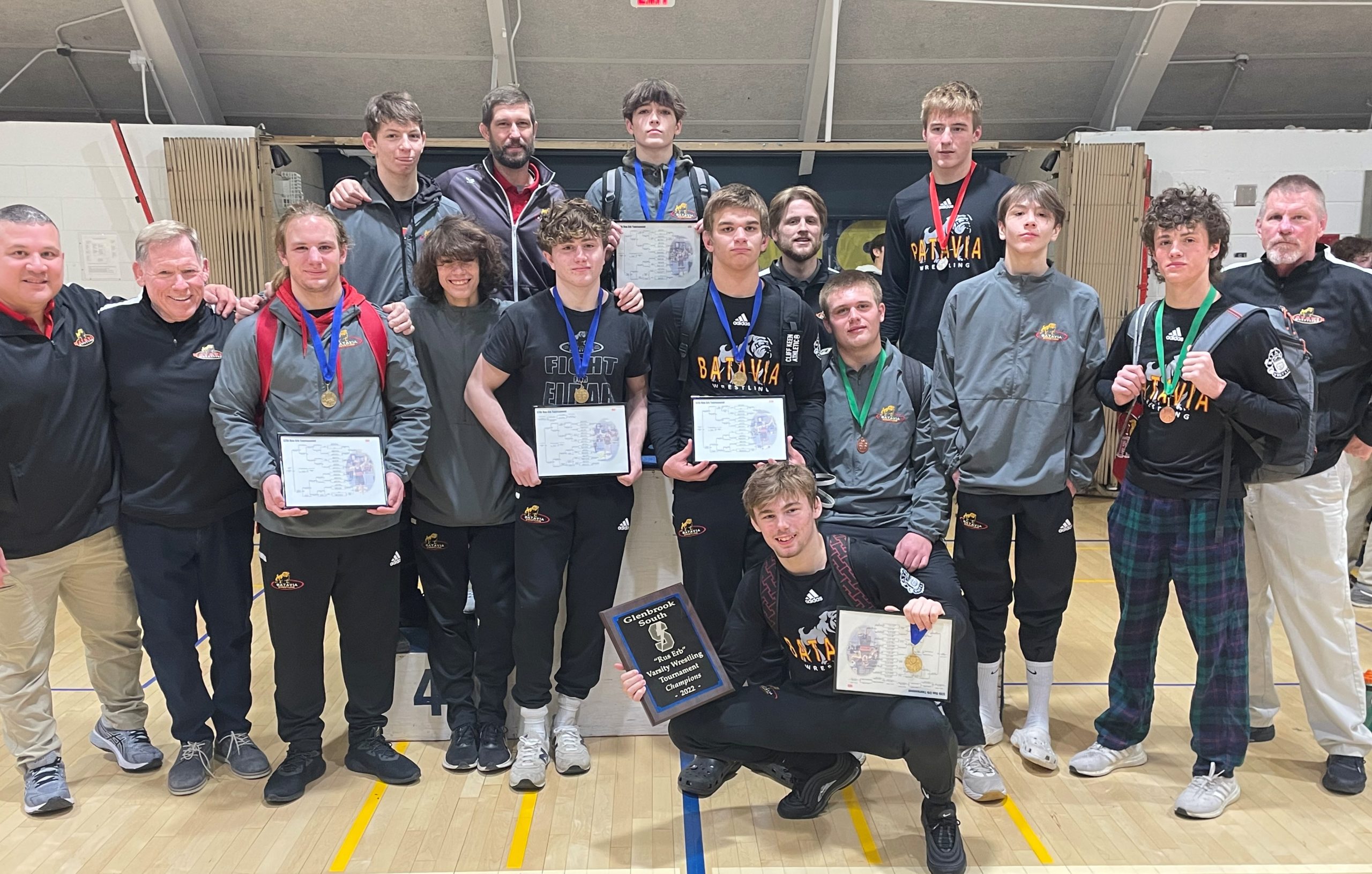 to ready winning Glenbrook Association - and Wrestling Erb after title Officials Illinois South roll Invite Batavia Coaches